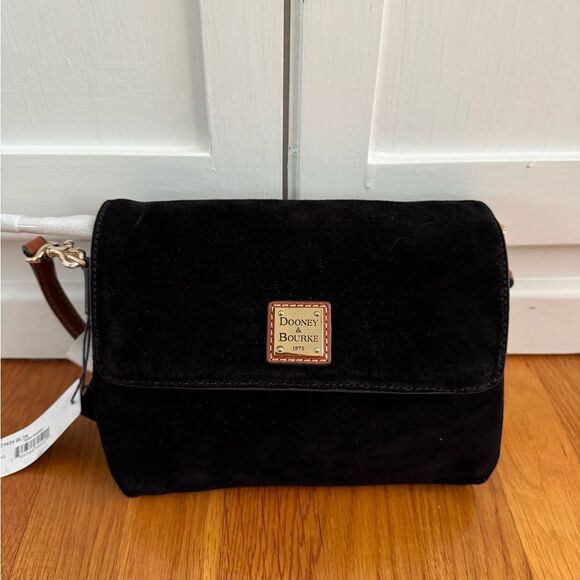 Dooney & Bourke Handbags - NEW 50% off Dooney & Burke Hunter Black Suede Crossbody